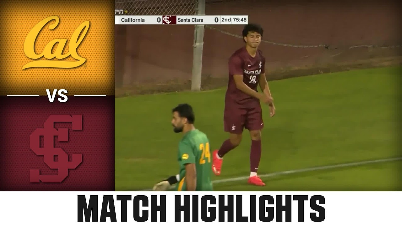 California vs. Santa Clara Match Highlights | 2026 ACC Men's Soccer