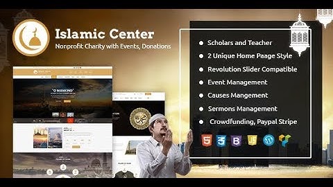 Islamic Center Header configuration