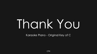 Thank You - Jesus Army | Piano Karaoke [Original Key of C]