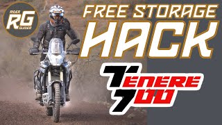 YAMAHA TENERE 700 STORAGE HACK - GLOVE BOX?