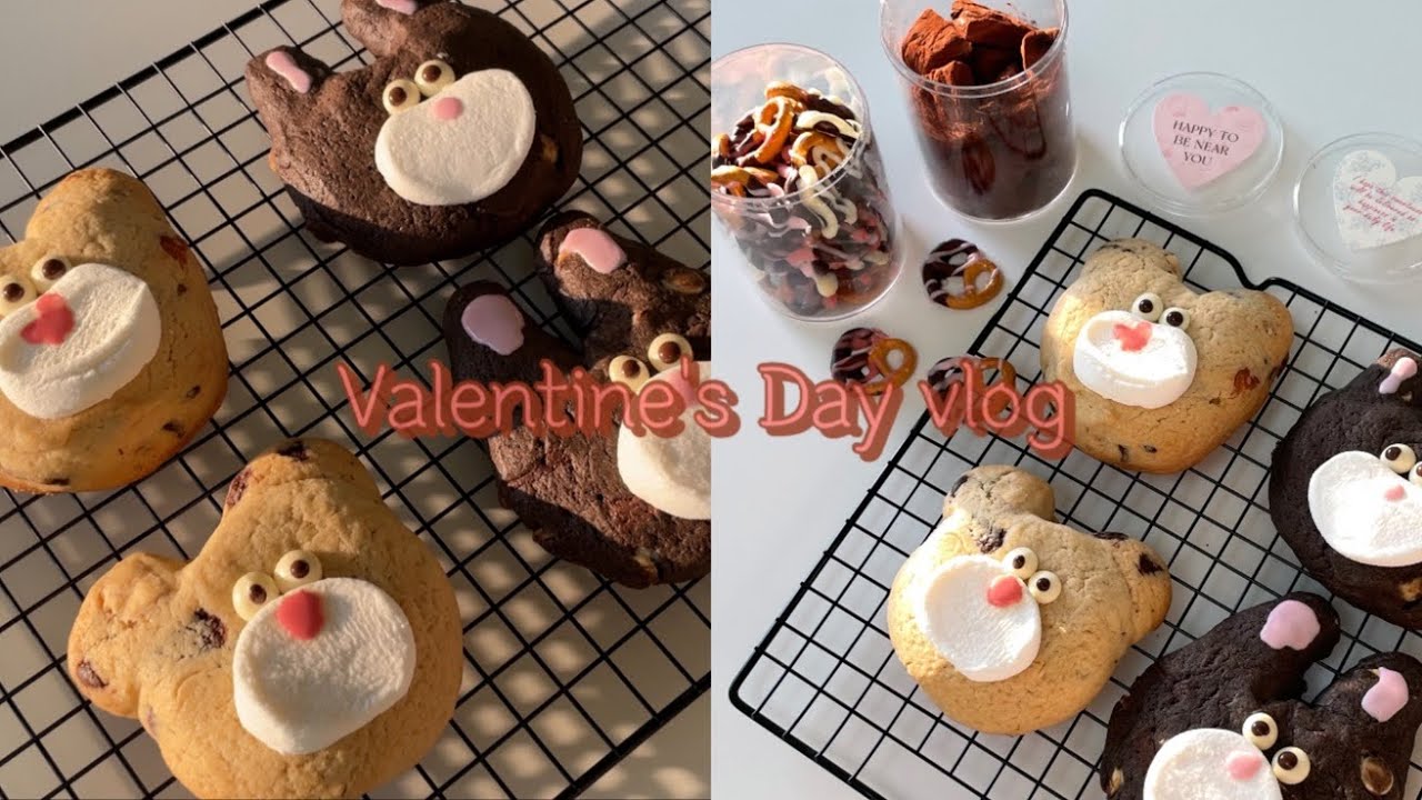 💝발렌타인데이 특집 디저트박스💝 ㅣ 르뱅쿠키, 쿠키 꿀팁 방출, 연유 파베초콜릿, 초코프레첼, 포장 박스 추천