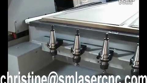 cnc Router Row ATC auto tool changer 5.5KW water cooling spindle atc cnc router #atccncrouter #cnc
