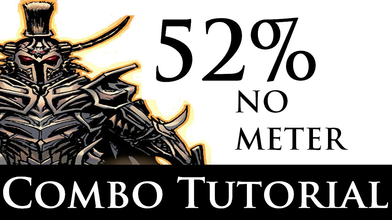 Injustice - Combo Tutorial - Ares (52% No Meter)