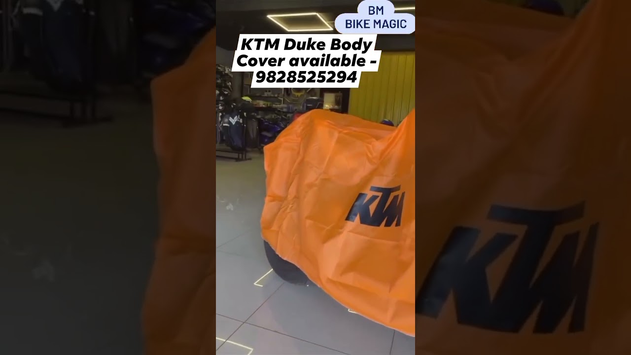 KTM Duke 125/200/250/390 Bike full Body Cover available at Bike Magic JC Road Bangalore - 9828525294