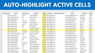 🔥 How to Highlight Your Selection in Excel with VBA! (Step-by-Step Tutorial)