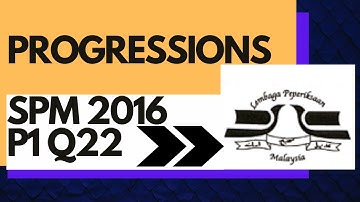 SPM 2016 Paper 1 Q22 | Add Maths Short Question | Progressions