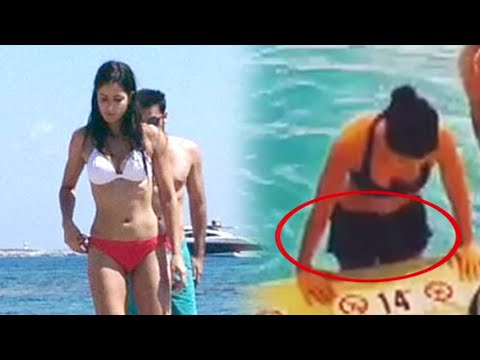 Katrina Kaif In Pool, Scared To Wear Bikini - YouTube