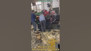 Nut Forging Machines | nutbolt manufacturing machine maintenance #viral #trending #shorts #nutbolt