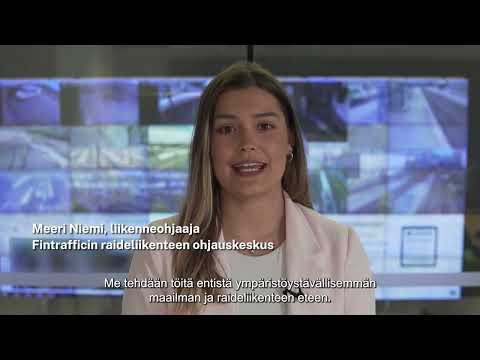 Tutustu Fintrafficin raideliikenteen ohjauskeskukseen - video from Fintraffic