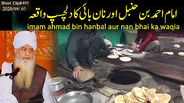 imam ahmad bin hanbal aur nan bhai ka waqia || Maulana Hafiz Peer Zulfiqar Ahmad Naqsbadi DB