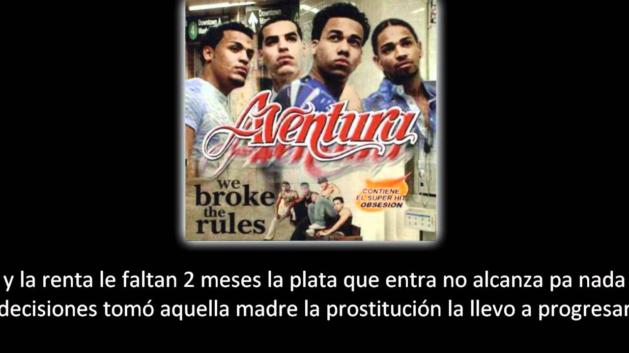 Aventura Amor De Madre Lyric Letra Youtube Aventura Amor De Madre Lyric Letra Youtube