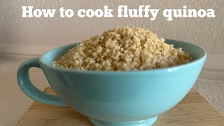 How to cook fluffy quinoa | gluten free quinoa recipe