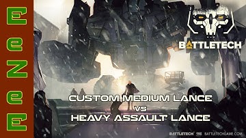 BattleTech: Custom Medium vs Heavy Assault Lance