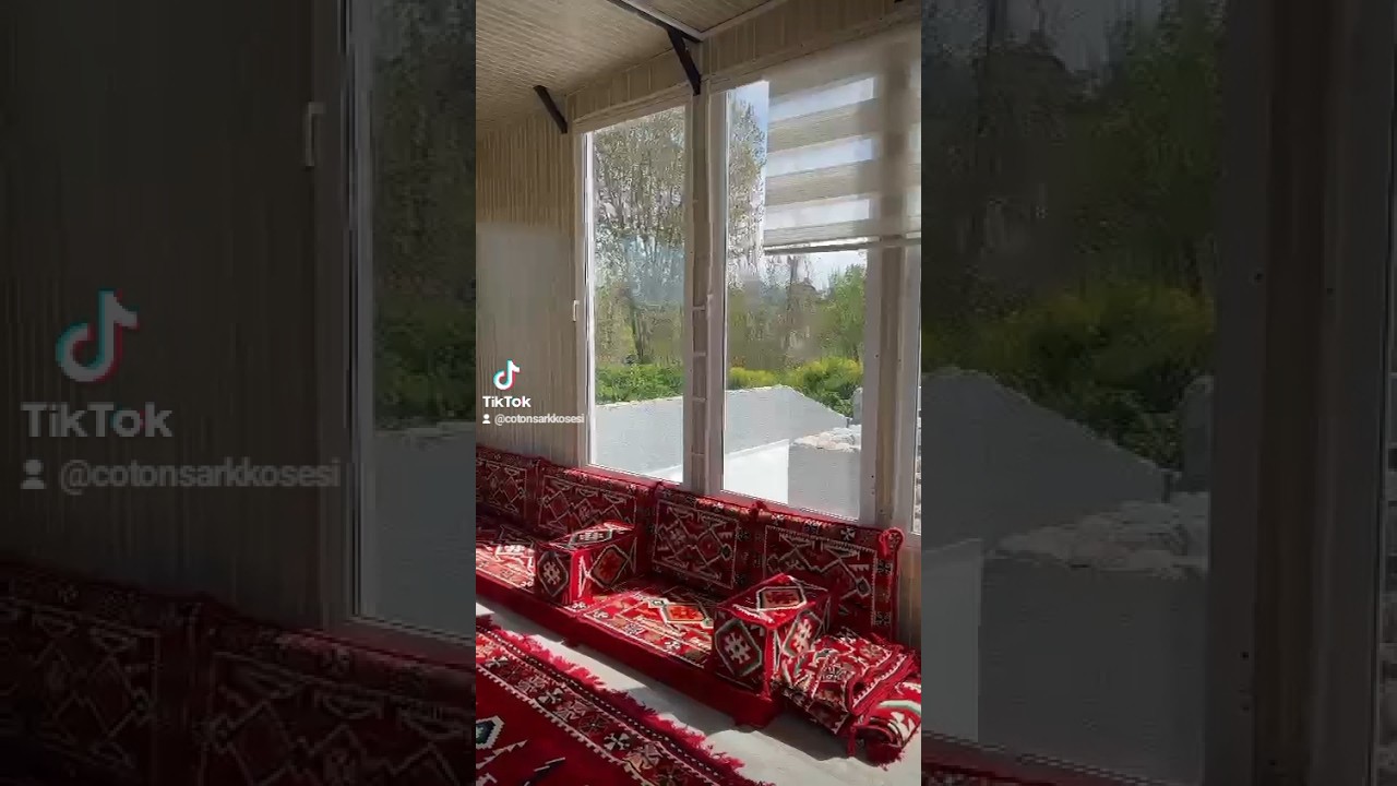 Şark Köşesi Minderleri ile ev dekorasyonu yapıyoruz. | Coton Şark Köşesi Minderleri