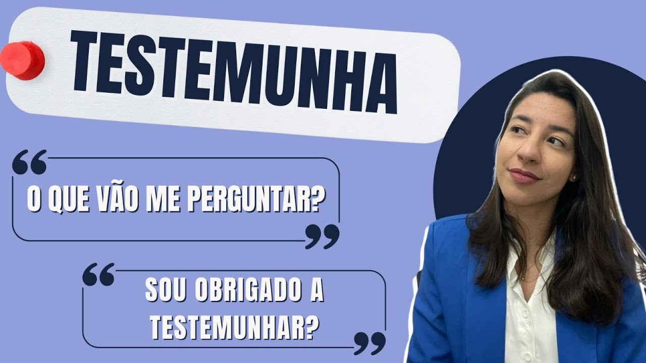 TESTEMUNHA NO PROCESSO TRABALHISTA | Assista este vídeo antes de prestar seu depoimento