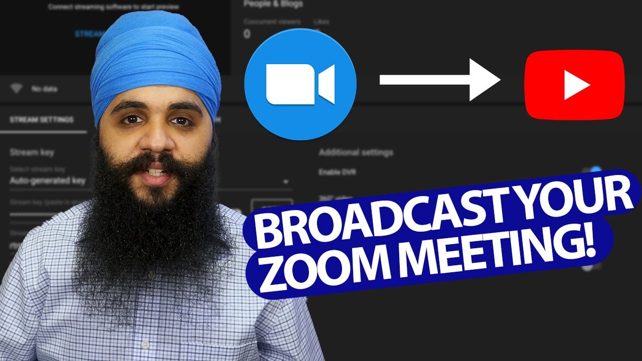 How to LIVE STREAM a Zoom meeting to YouTube // Updated for April 2020