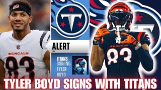 TENNESSEE TITANS SIGN TYLER BOYD FORMER BENGALS WIDE RECEIVER!