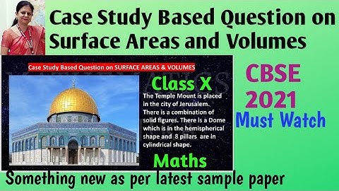 Case Study Based Question I Class 10 I Maths I CBSE Board Exam 2021 I Mathematics by Sonika
