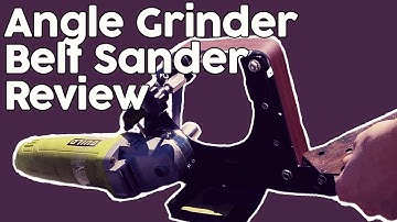 Angle Grinder Belt Sander Review - Perfect for Beginner Knifemaking!