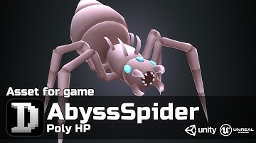 Poly HP - AbyssSpider | 3D | For UE/Unity | Game Ready