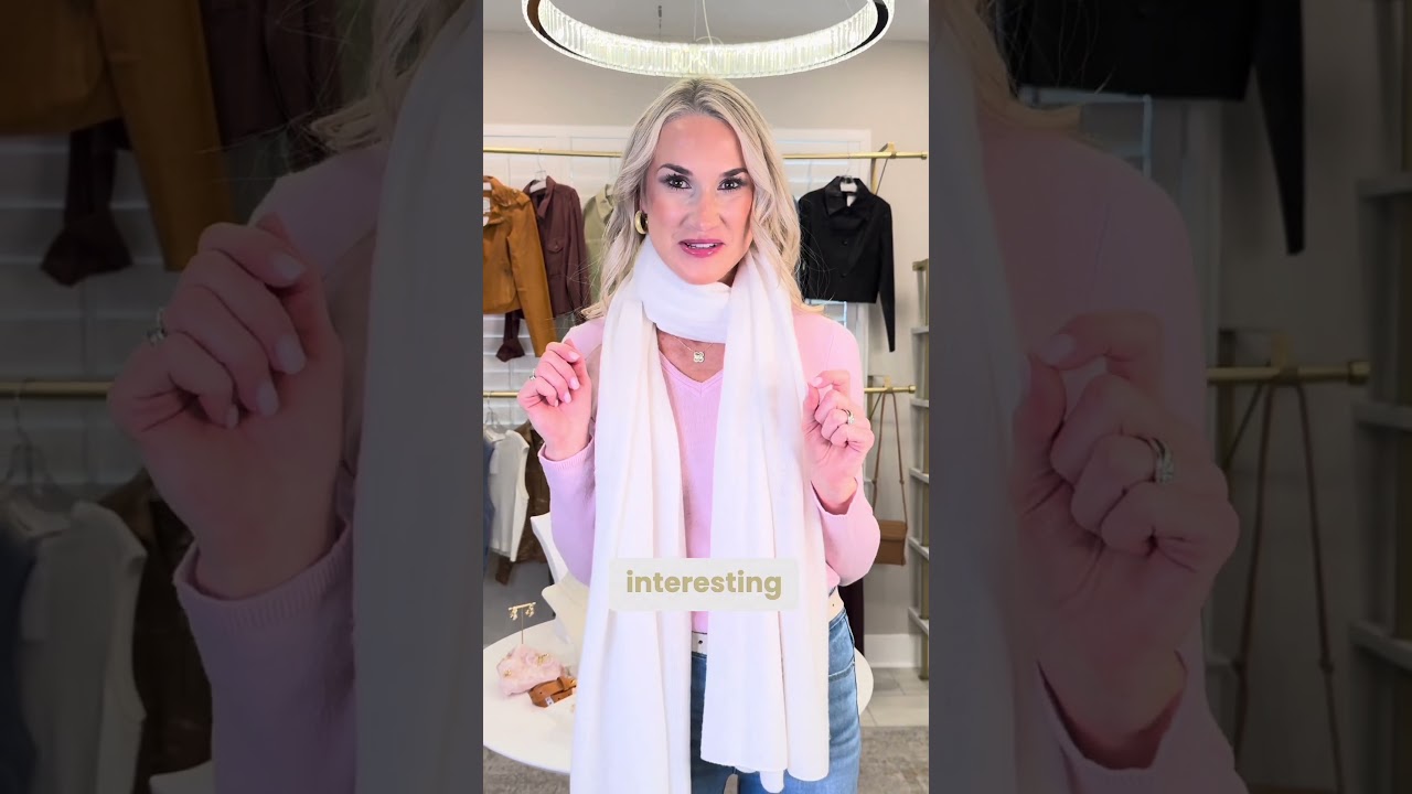 How To Style Your Cashmere Scarf: Part Two  