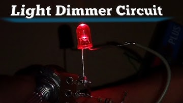 How To Make LED Dimmer Circuit, or Basic LED Brightness Controller Circuit With BC547 Transistor