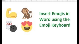 Insert Emojis in Word Using the Emoji Keyboard screenshot 5