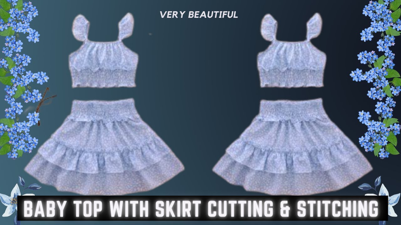 BEAUTIFUL BABY TOP WITH SHORTS CUTTING AND STITCHINGBABY TOP WITH