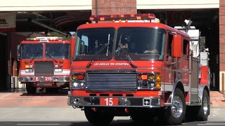 LAFD Light Force 15 Responding