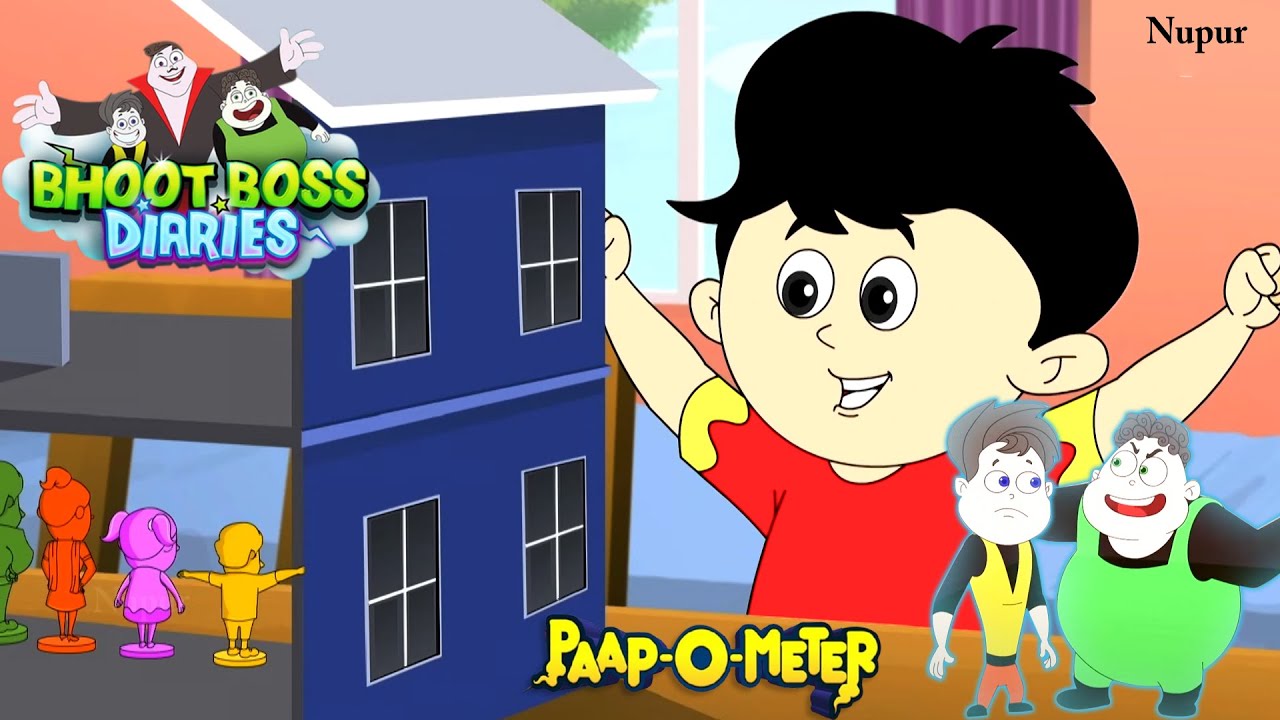 Burger Family की कहानी | Paap-O-Meter | Bhoot Boss Latest Episode | हिंदी कार्टून | Moral Stories