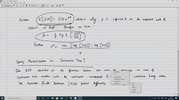 Continuous time model; Hamilton-Jacobi-Bellman PDE