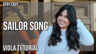 Super Easy How To Play Sailor Song By Gigi Perez On Viola Tutorial