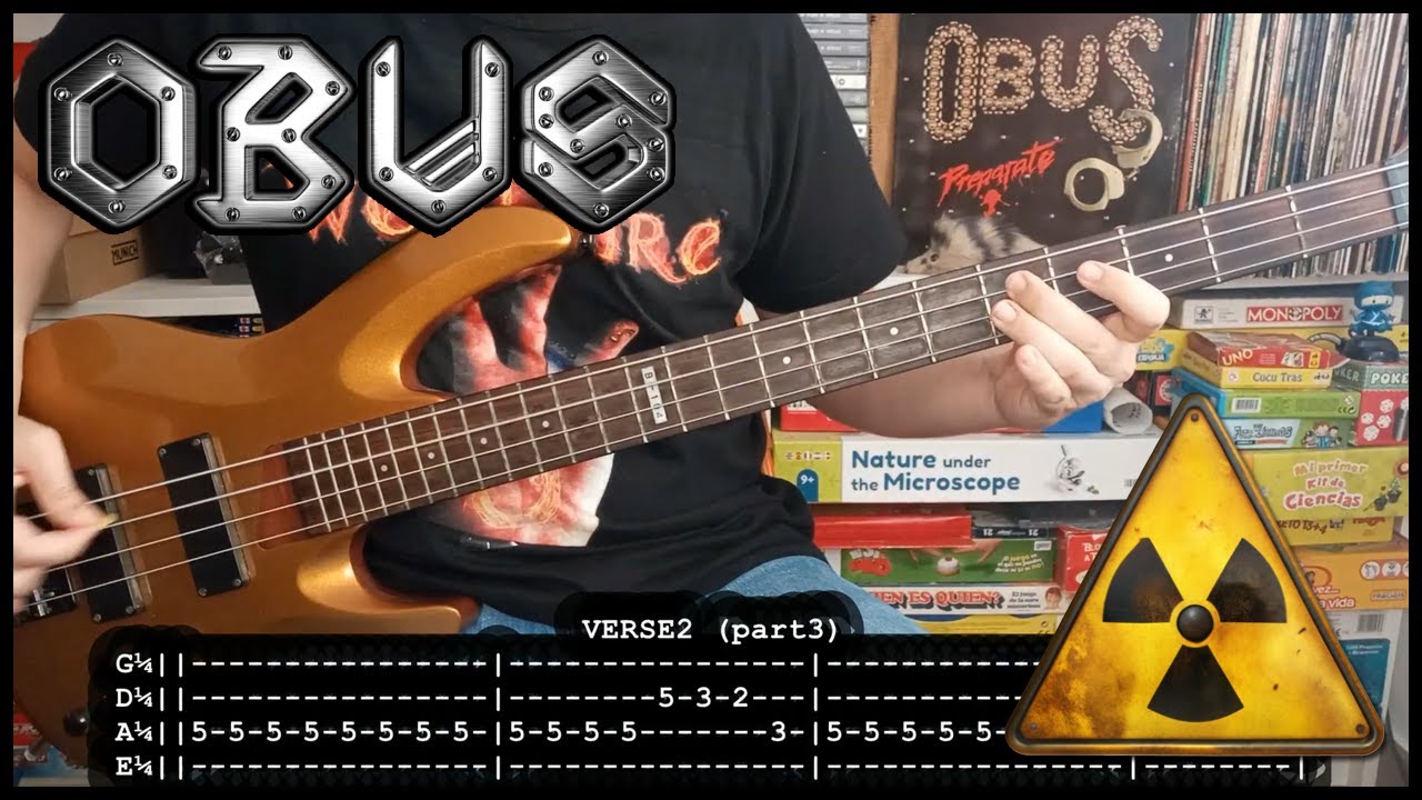 OBUS - Pesadilla nuclear ☢️ (BASS TABS) [lyrics + PDF]