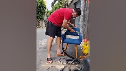 Tự giặt ghế nỉ đơn giản tại nhà