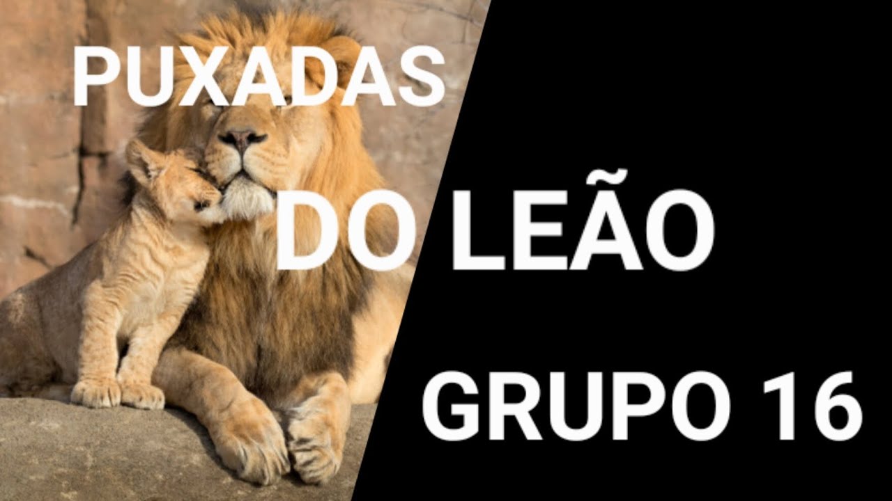 PUXADAS DO LEÃO 🦁 GRUPO 16 PUXADAS DO JOGO DO BICHO 🍀 🌿 🌳 🍁 🍀 BOA SORTE ...