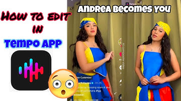 How to use TEMPO video editing app  #tempoapp 😲 Easy Steps