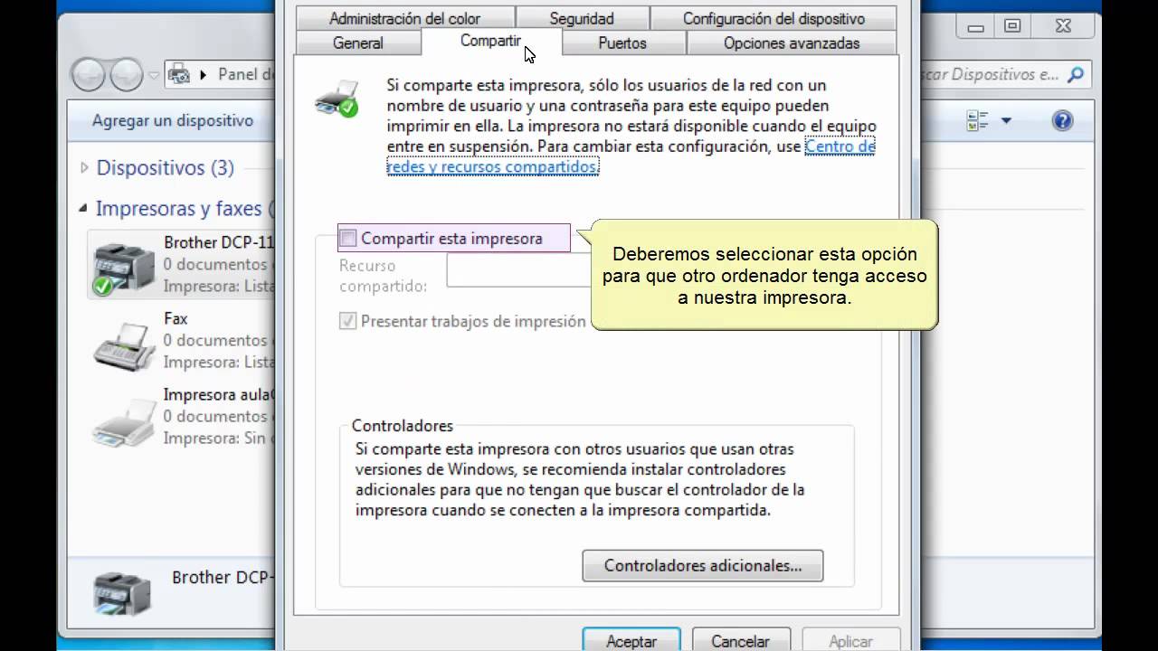 chico fragancia elegante Curso de Windows 7. Configurar la impresora. - YouTube