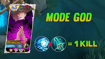 TRY THIS NEW BUILD ONE SHOT😱 XAVIER GOJO SATORU TOP GLOBAL IN THE WORLD!!