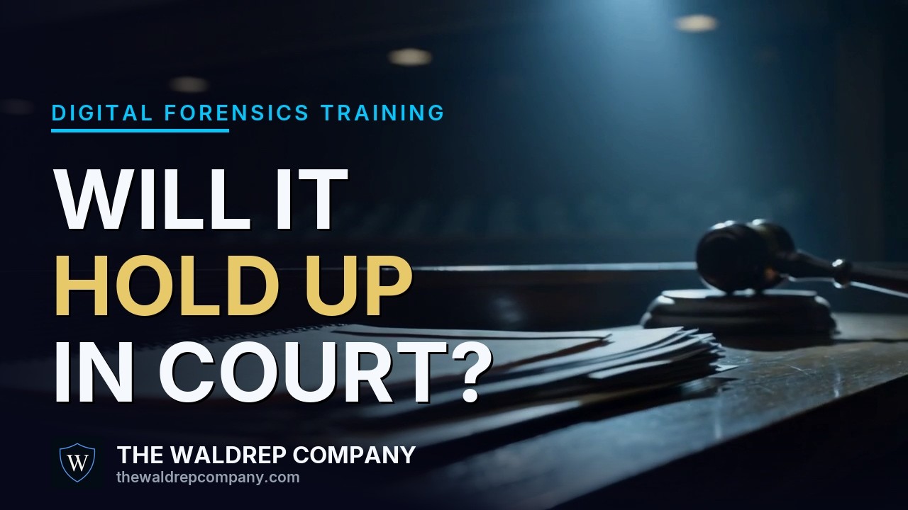 The Waldrep Company digital forensics training commercial