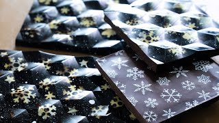 雪夜のクリスマスチョコレートの作り方 How to make Snowy night Christmas chocolate