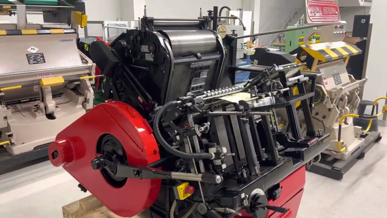 Original Heidelberg GT 34 × 46 Letterpress machine - YouTube