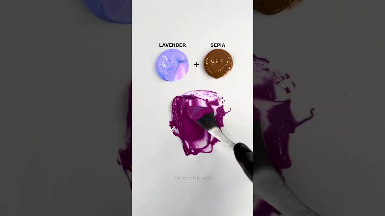 Lavender + Sepia Color Mixing! 