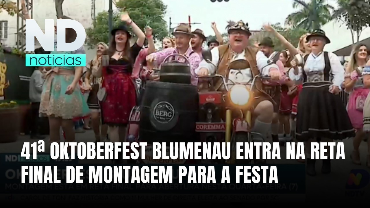 Oktoberfest Blumenau tem mais de 85% da montagem concluída para a festa