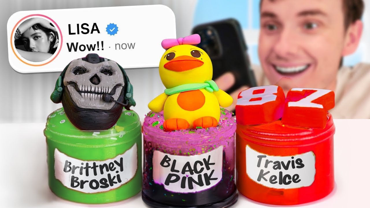 I DM'd Celebrities Their Own Custom Slimes!!!