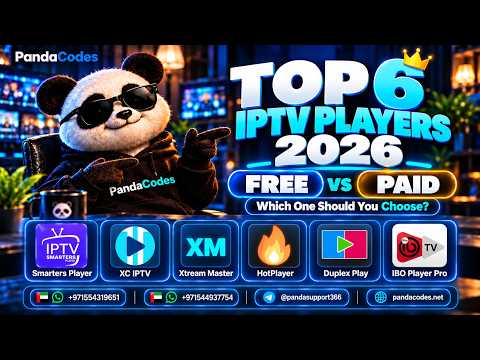 Top 6 IPTV Players in 2026