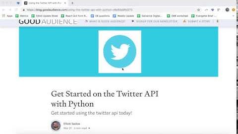 Twitter API with Python