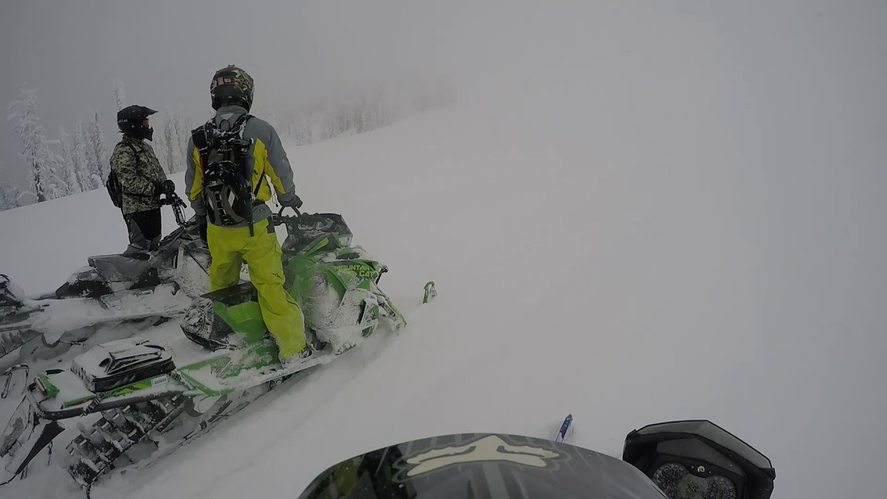 Whiteout, ridge in Peyette NF ID, February 2019