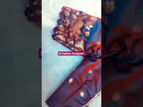 Letest Boat Neck Blouse Design 👌😍#blousedesign