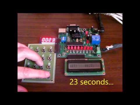 Programmable timer with TM1637 seven segment display and Bolt 18F2550 microcontroller system
