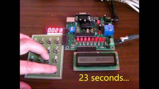 Programmable timer with TM1637 seven segment display and Bolt 18F2550 microcontroller system